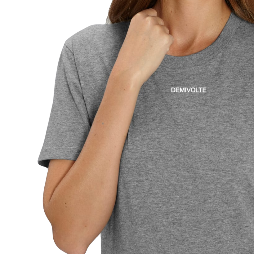Thumbnail: T-shirt Gris en Coton bio - Demivolte