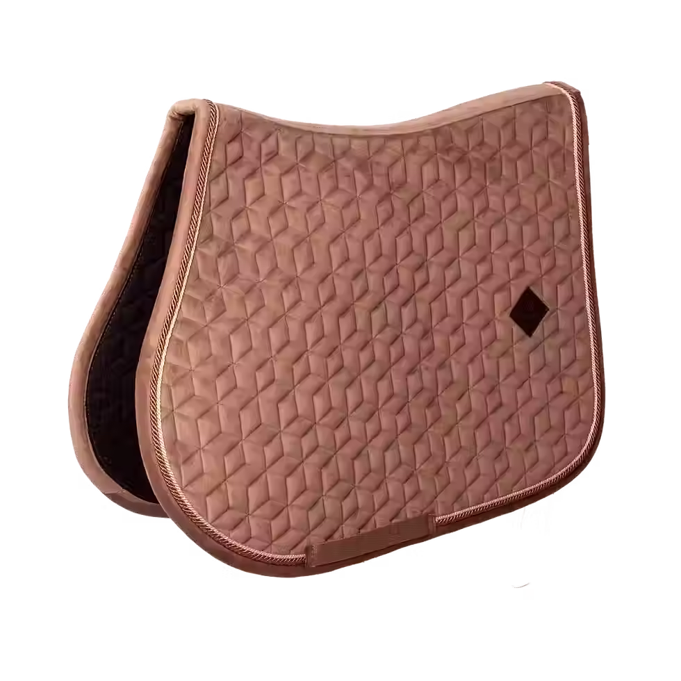 Tapis de selle Velvet marron - Kentucky Horsewear