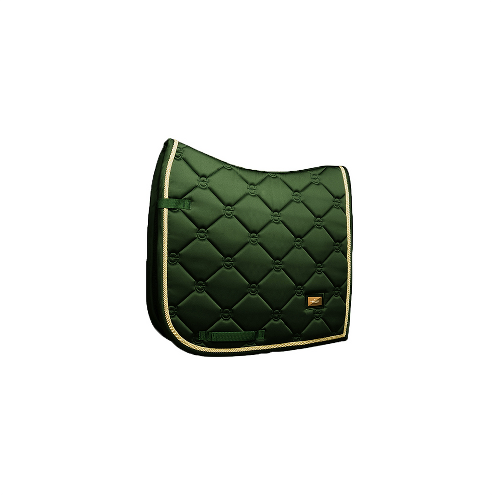 Tapis de Selle Dressage Forest Green - Equestrian Stockholm