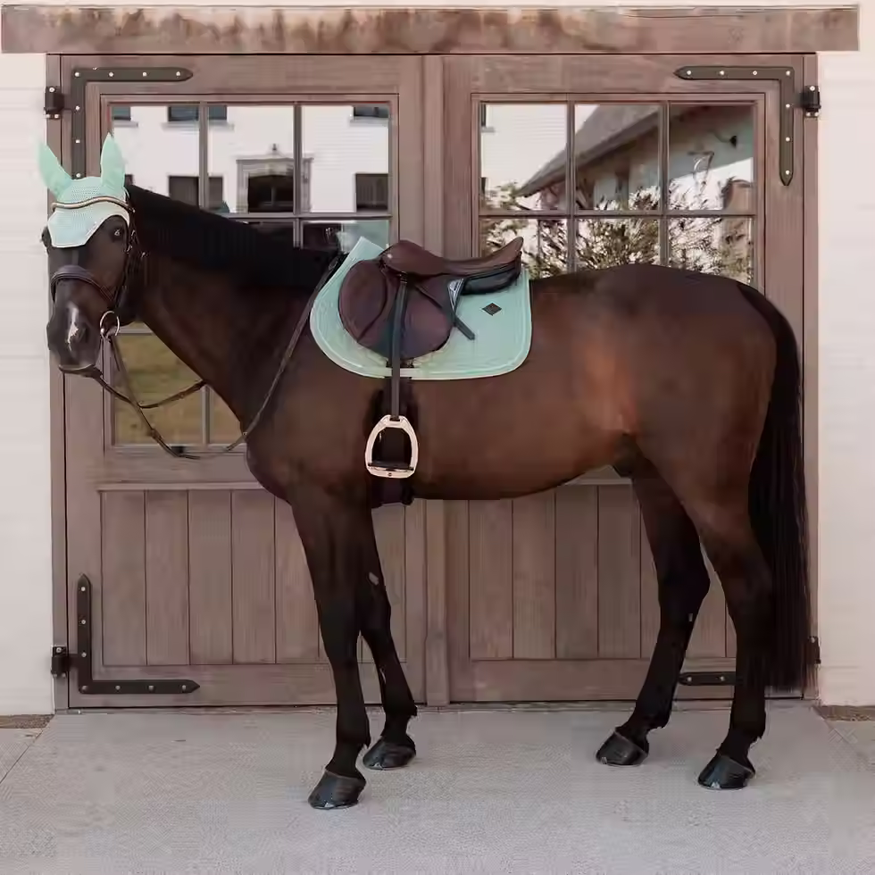 Tapis de selle Velvet menthe - Kentucky Horsewear