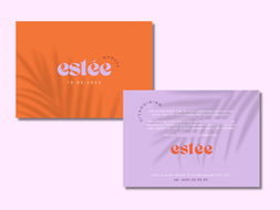 uitnodiging communie Estée