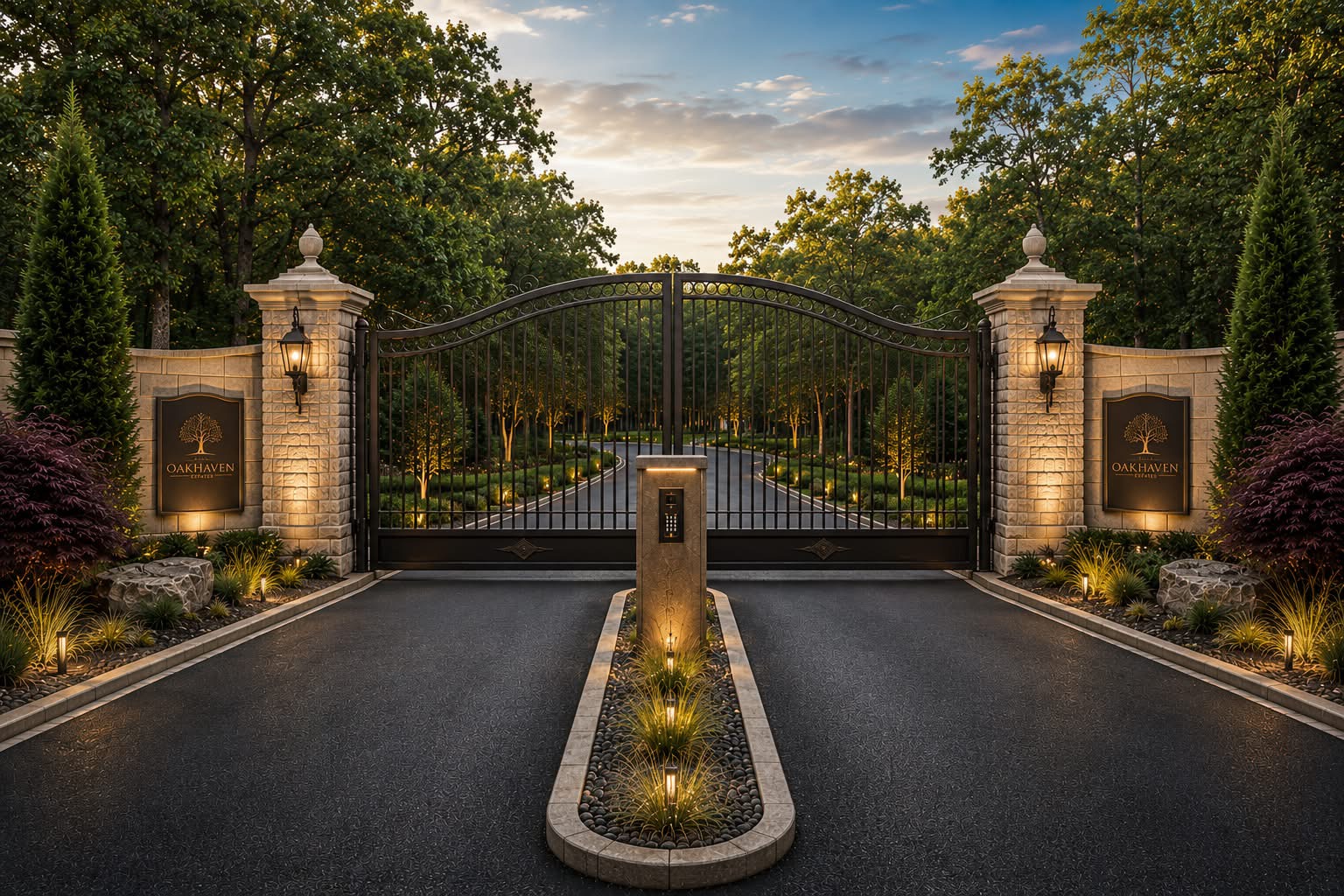 OakHaven Estates Gated Entry