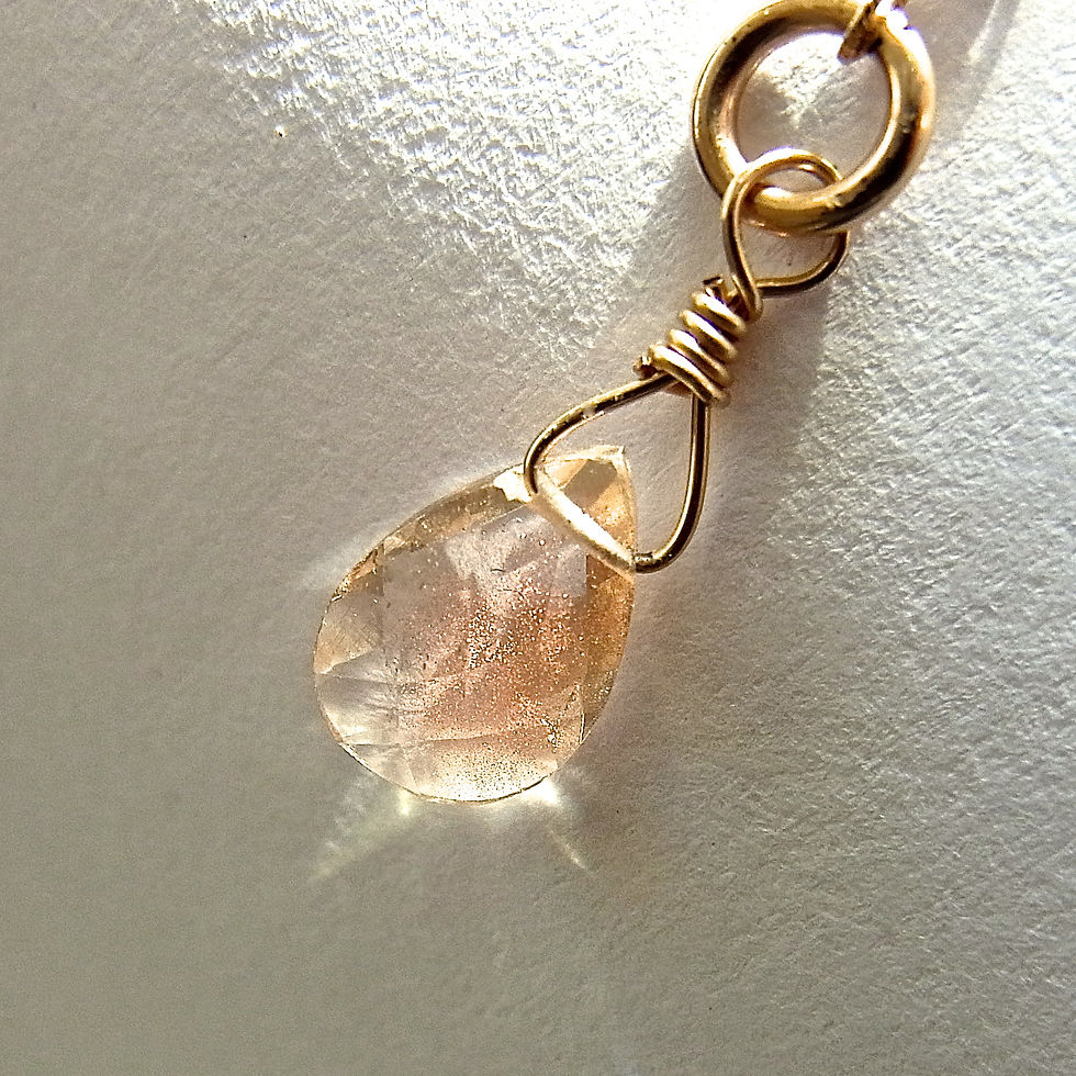 Pink Champagne Briolette
