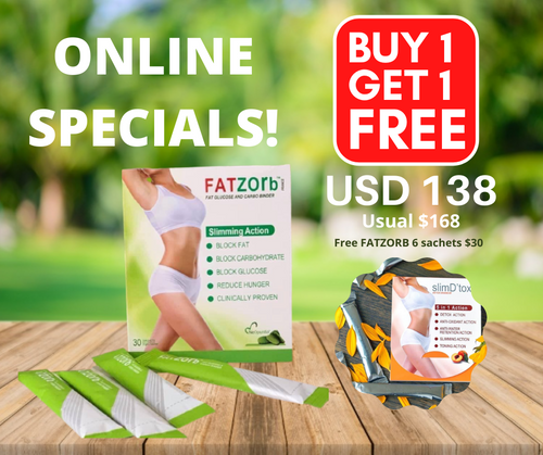 FATZORB 30 sachets (FREE 6 sachets SlimD'tox worth $30) | Fatzorb #1 ...