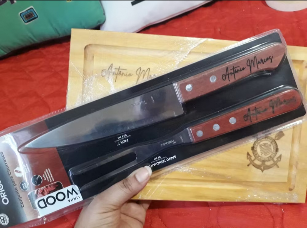 Miniatura: Kit churrasco+ Tabua Personalizado