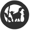 goat medallion that is used on furniture and as logo