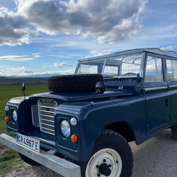 qdp motors land rover series blue fully refurbished