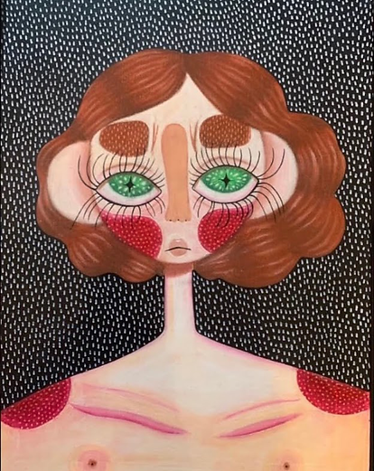 Oil Pastel Girl Maya Rampel