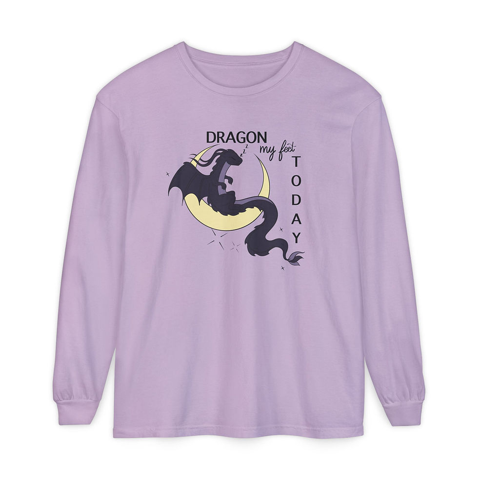 Thumbnail: Dragon My Feet Today Long Sleeve Tee