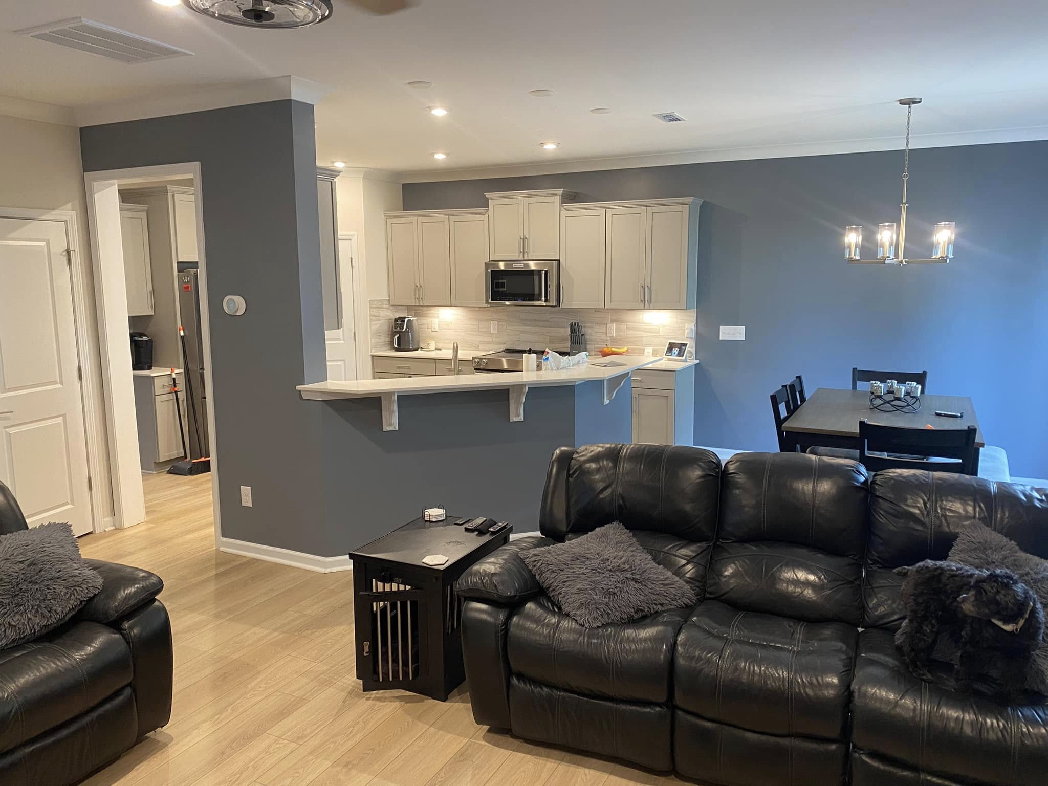 Completed kitchen renovation by Spot On Drywall & Paint