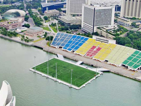 Sport Stadium Made On An Island In Singapore.....
