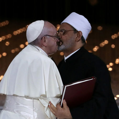 Pope Francis And The Grand Imam Of The Egypt's Al-Alzhar Almed Signs A One World Religion Agreement.