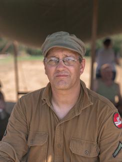 WWII reenactment solder portrait