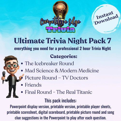 Ultimate Trivia Night Pack 7 - Bar Trivia Games | Competitive Edge