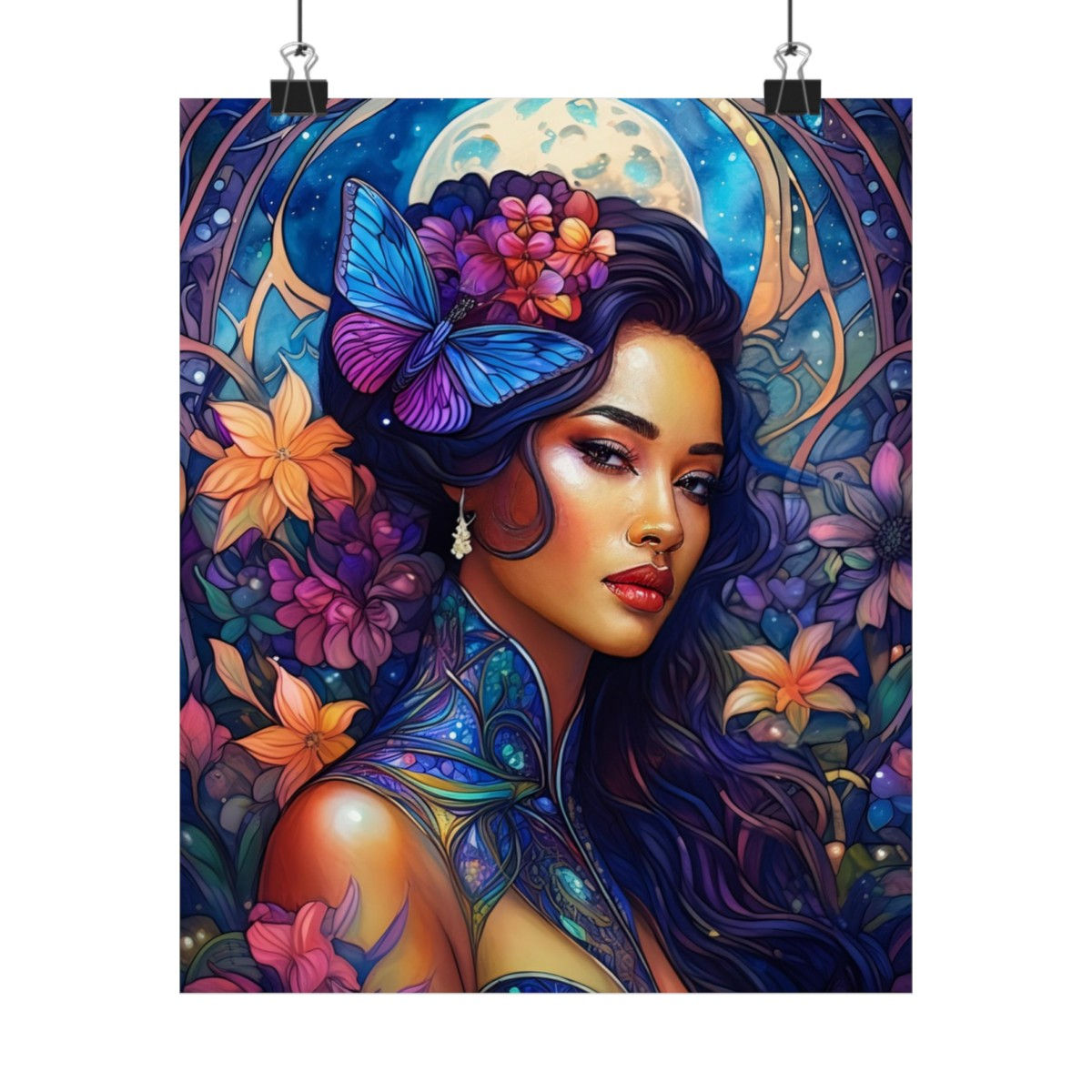 Queen of the Butterflies Matte Vertical Posters