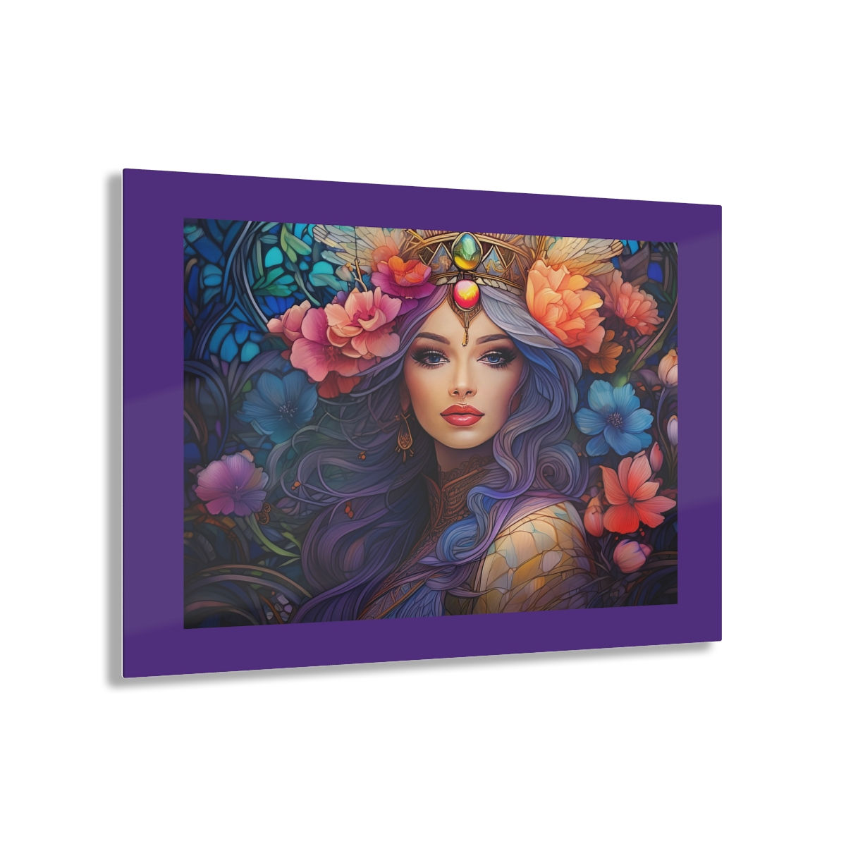The Queen of Purple Acrylic Prints
