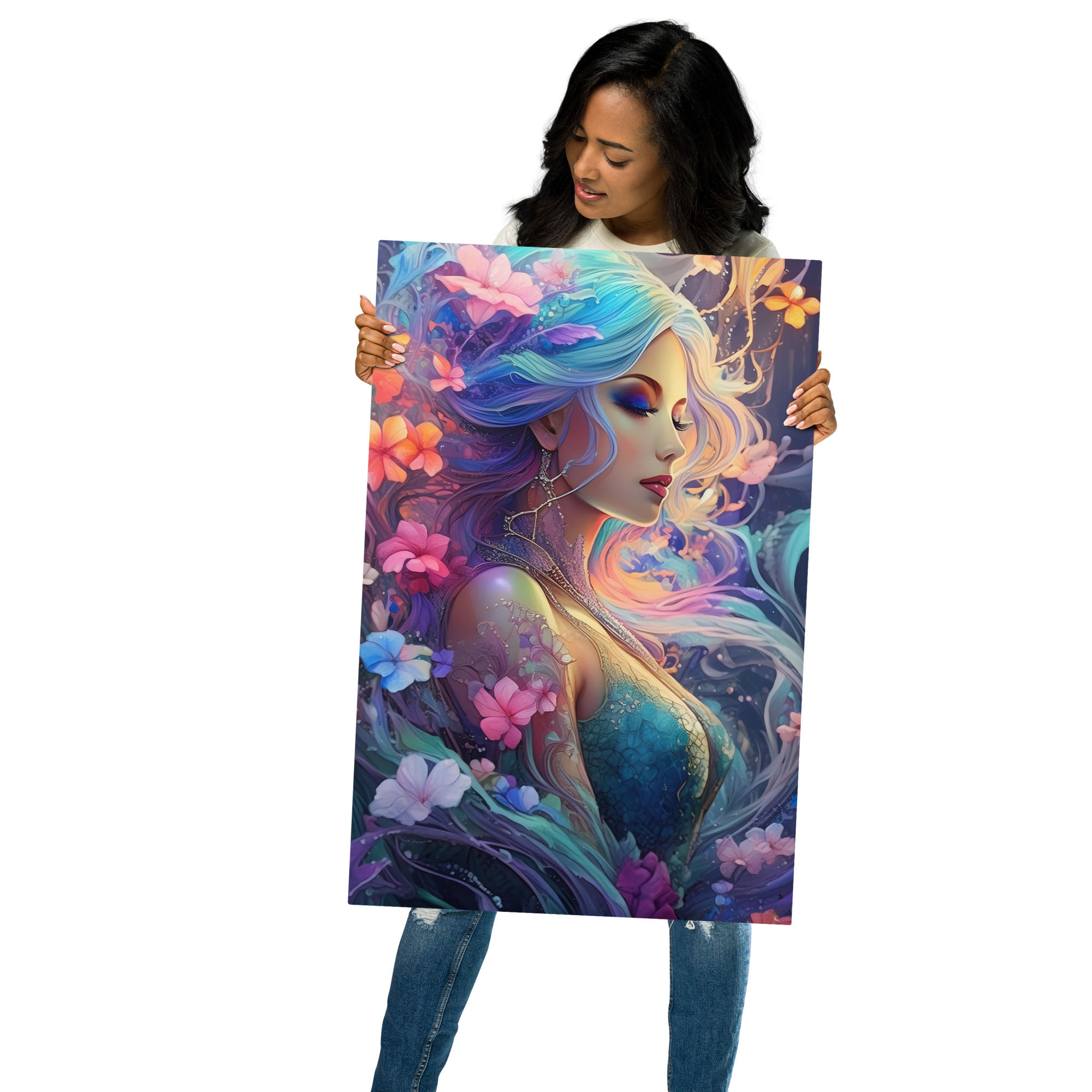 The Queen of the Waves Metal prints 20x30