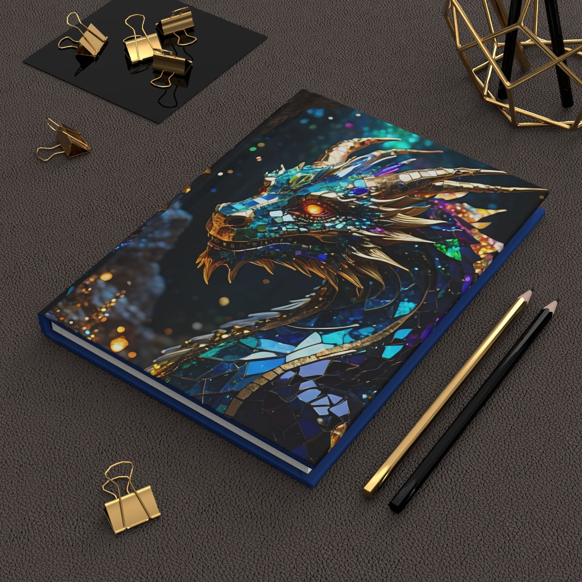 Sapphire Dragon Hardcover Journal Matte