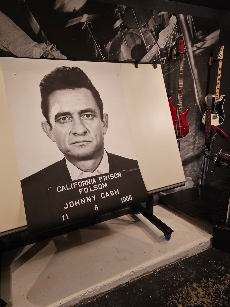 Cash - Hand Made Museum Wrapped Canvas and Wood Frame