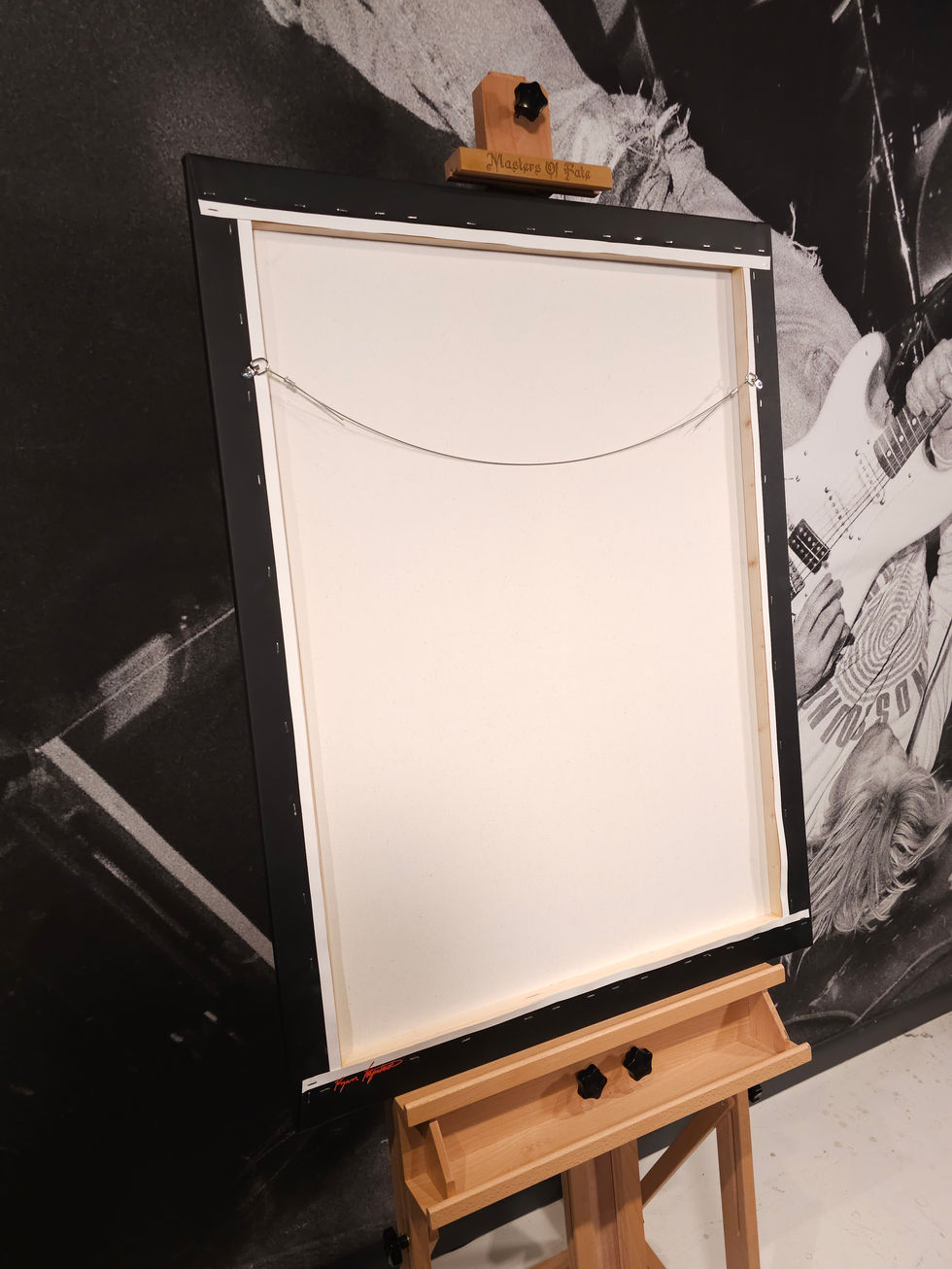 Hand Made Museum Wrapped Frame and Hanging Wire