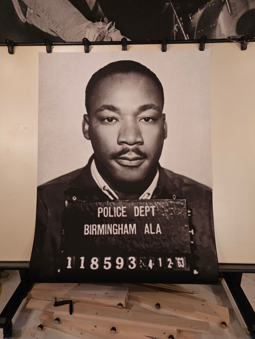 King - Hand Made Museum Wrapped Canvas and Wood Frame