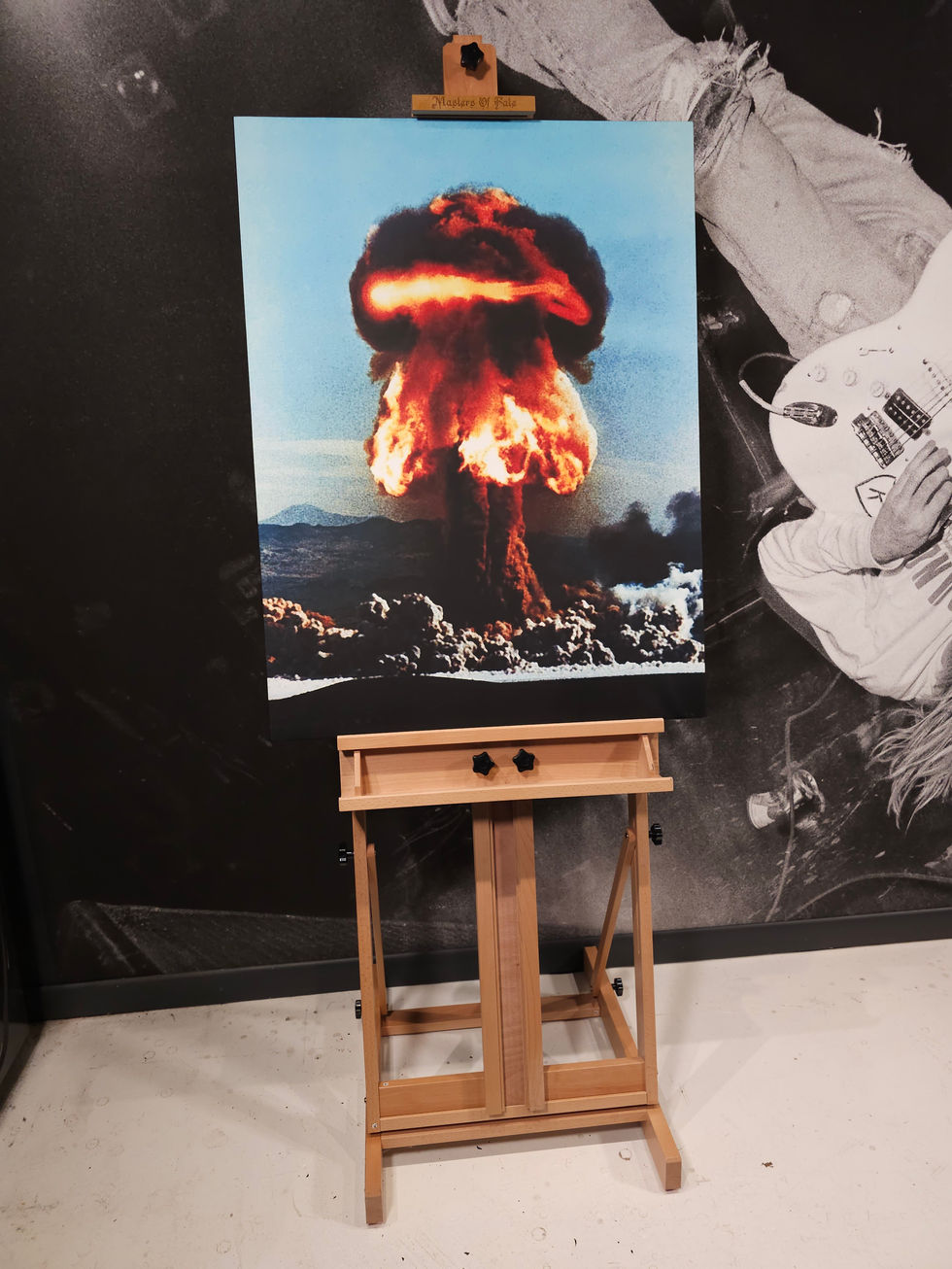 Boom - Hand Made Museum Wrapped Frame