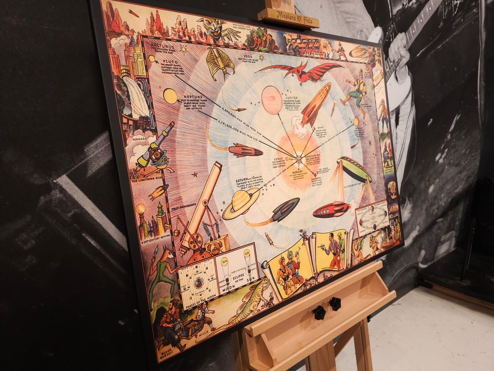 Galaxy Info - Hand Made Museum Wrapped Canvas and Wood Frame