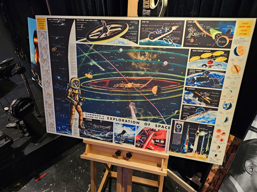 Space Info - Hand Made Museum Wrapped Canvas and Wood Frame