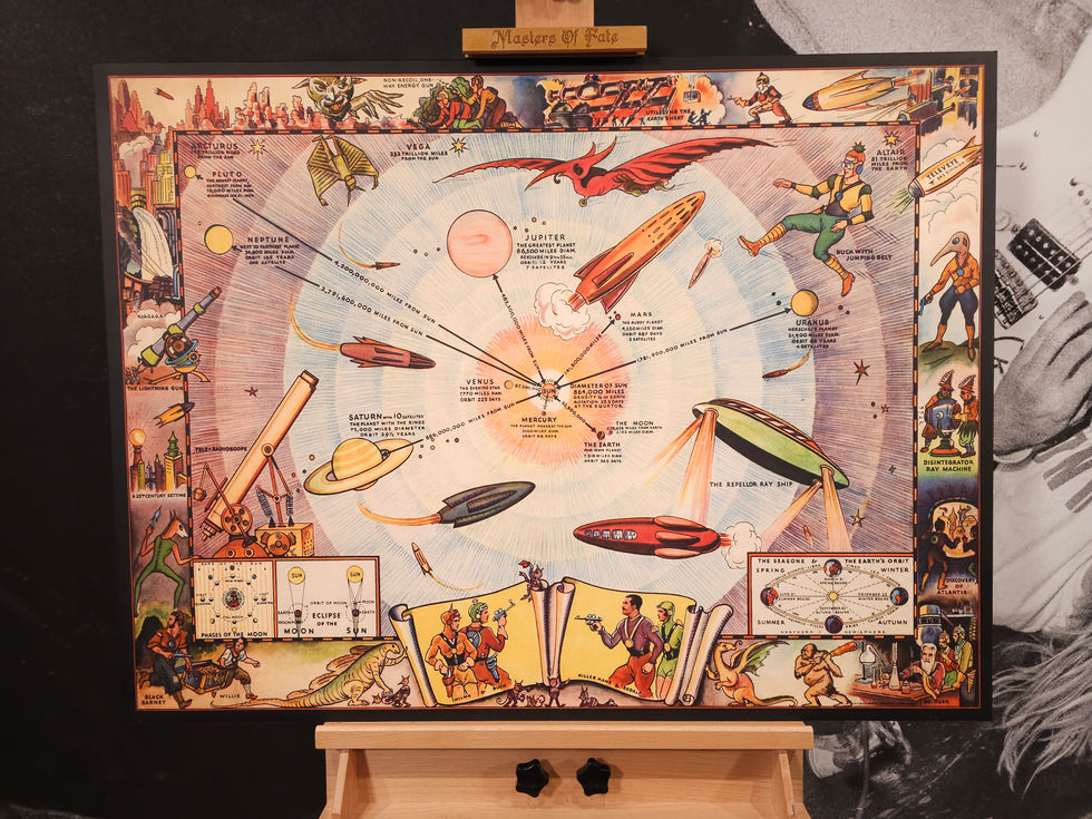 Galaxy Info - Hand Made Museum Wrapped Canvas and Wood Frame