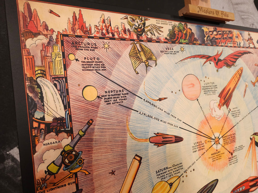 Galaxy Info - Hand Made Museum Wrapped Canvas and Wood Frame