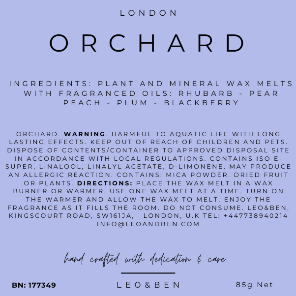 ORCHARD Plant Wax Melts