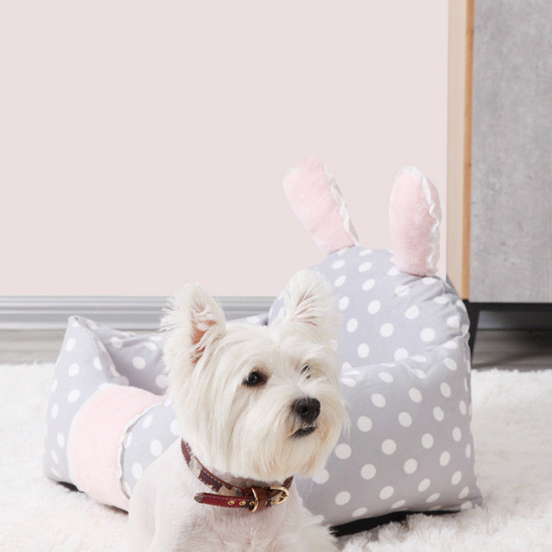 All-Season Comfort Pet Bed with Washable Cover