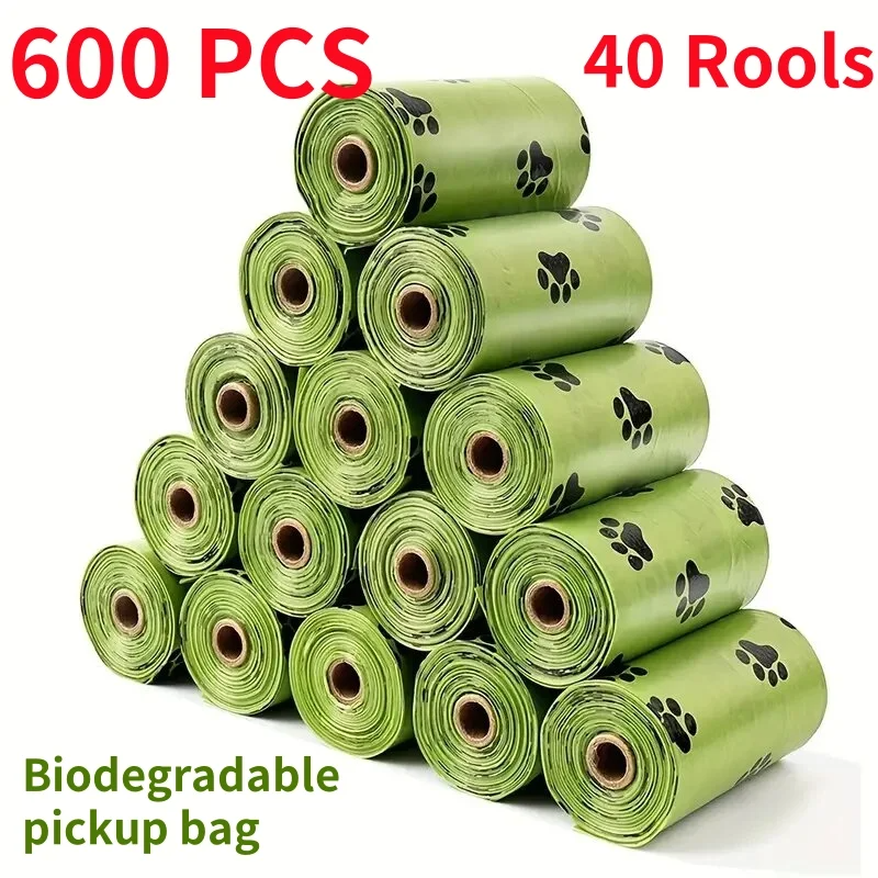 30/600 Pcs Dog Poop Bags for dog Large Cat Waste Bags Doggie Outdoor Home Clean 