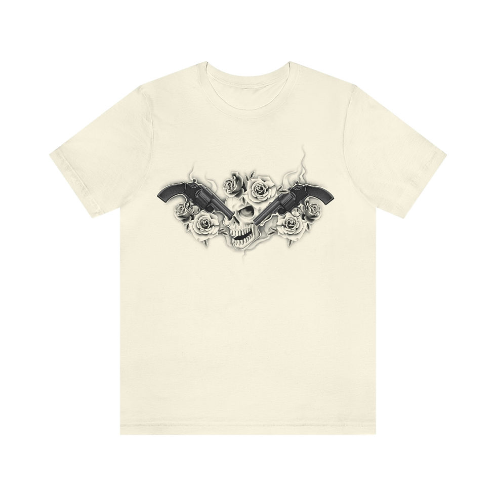 Thumbnail: Malia's Chestpiece Unisex Jersey Short Sleeve Tee **Front Only**