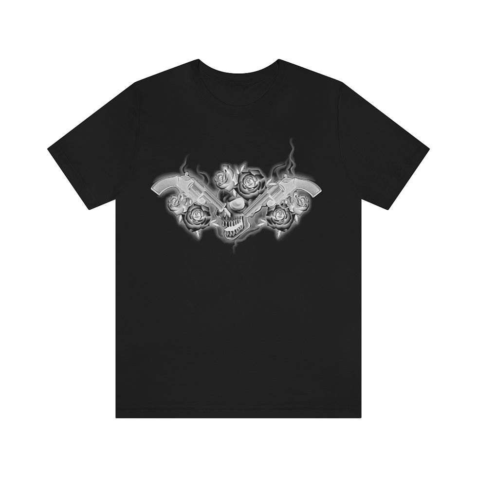 Thumbnail: Malia's Chestpiece Unisex Jersey Short Sleeve Tee **Front Only**
