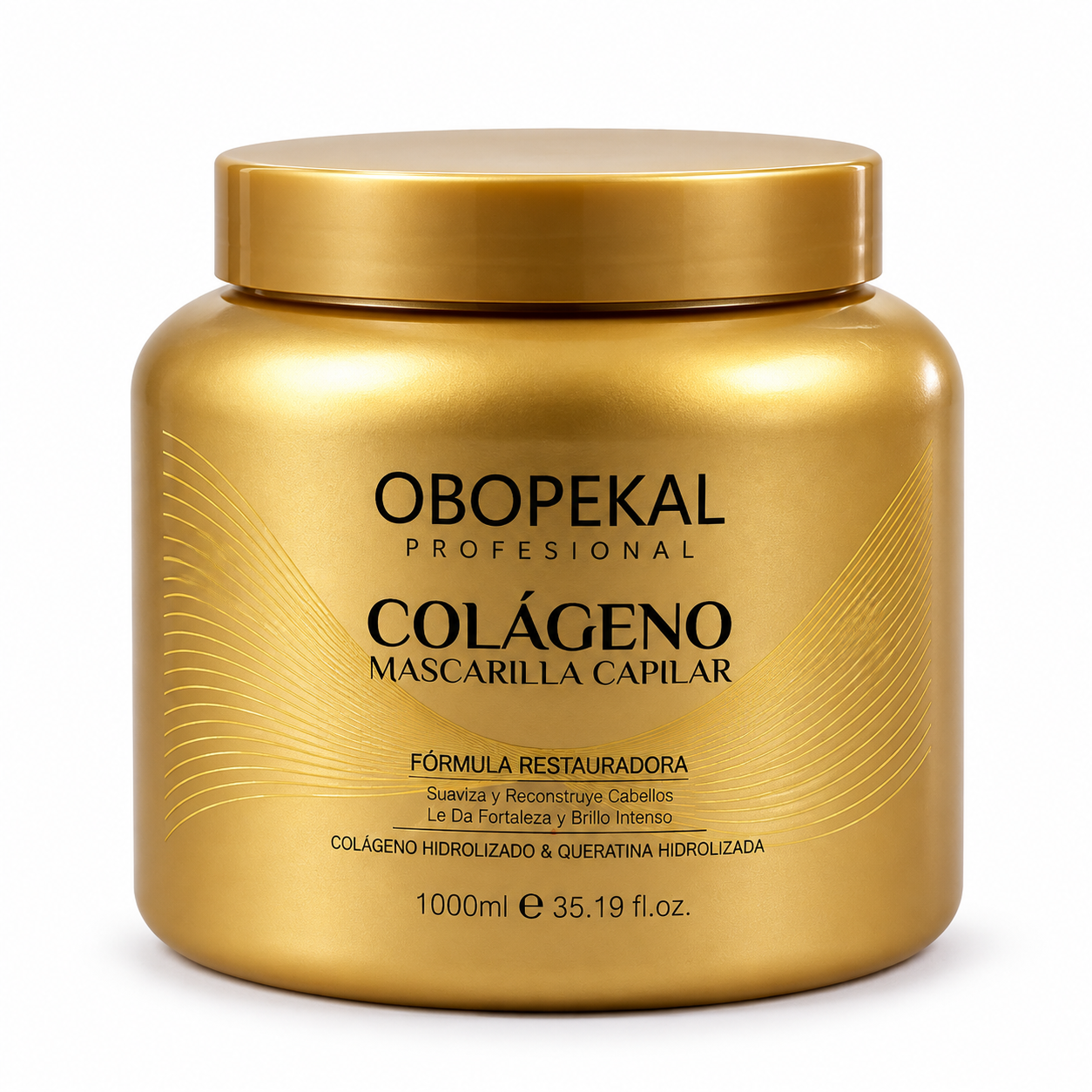 Mascarilla Capilar de Colágeno + Queratina Obopekal Profesional 1000 ml