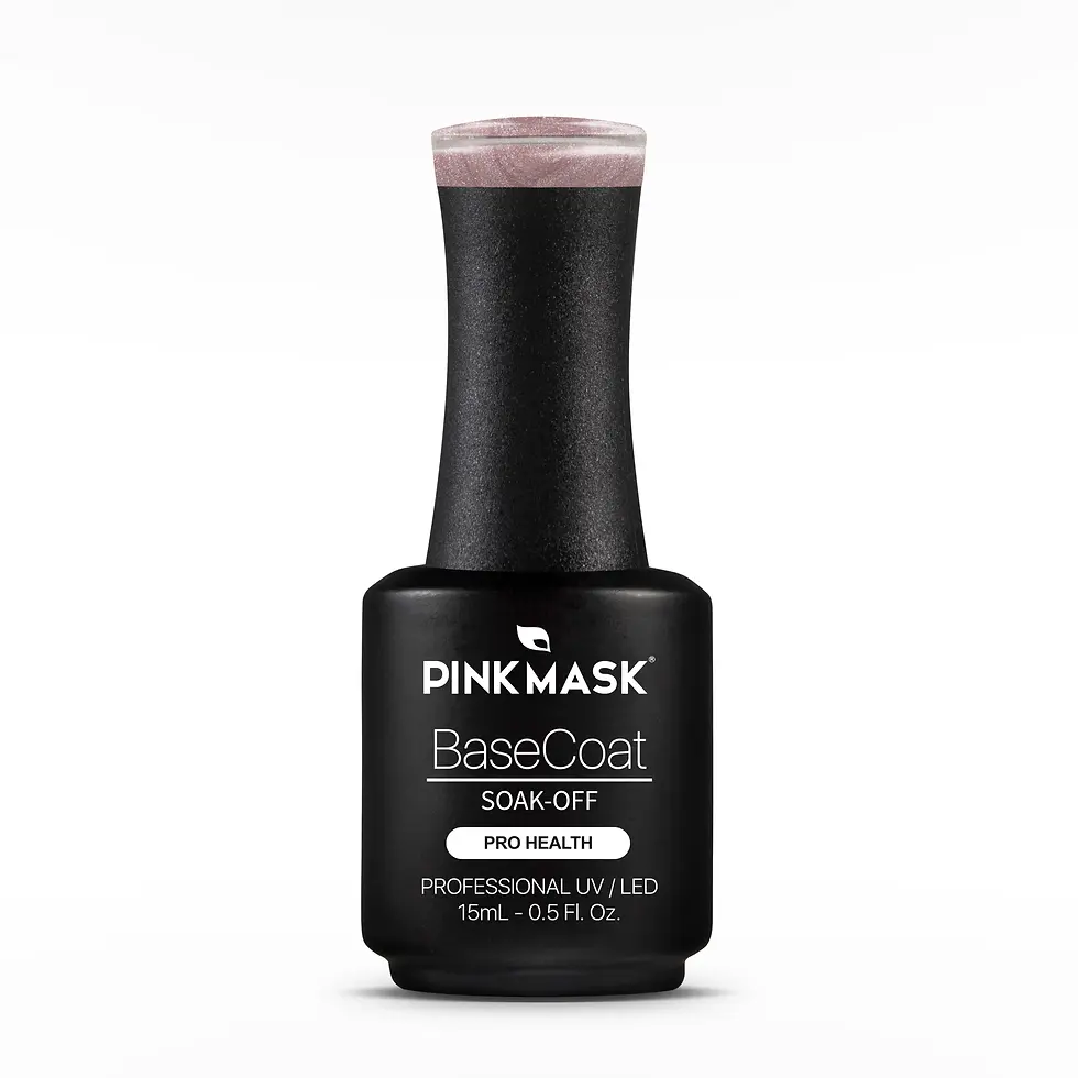 Miniatura: Rubber Base Sparkly Rose (15ml) - Pink Mask