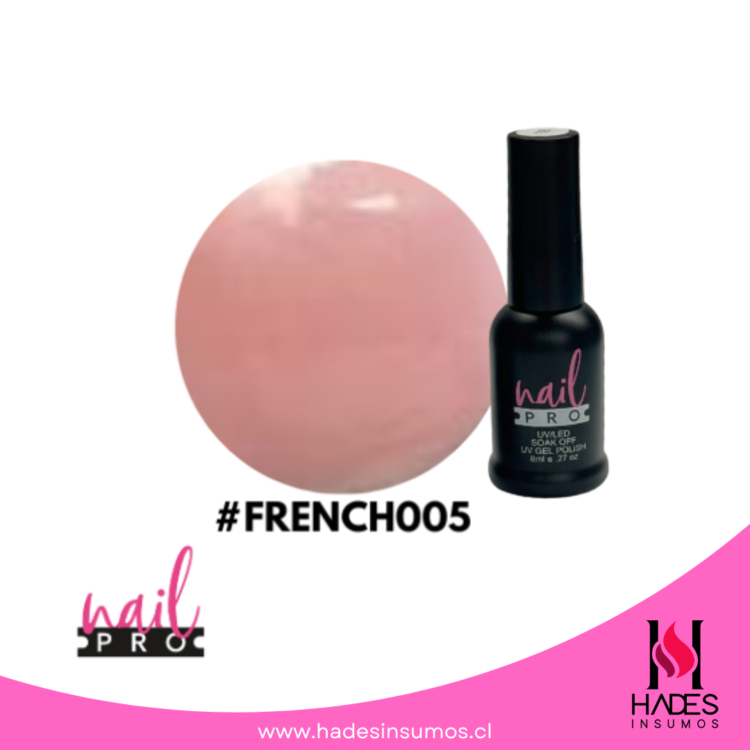 Esmalte Permanente - Pink Lechoso #FRENCH005 (8ml) - Nail Pro