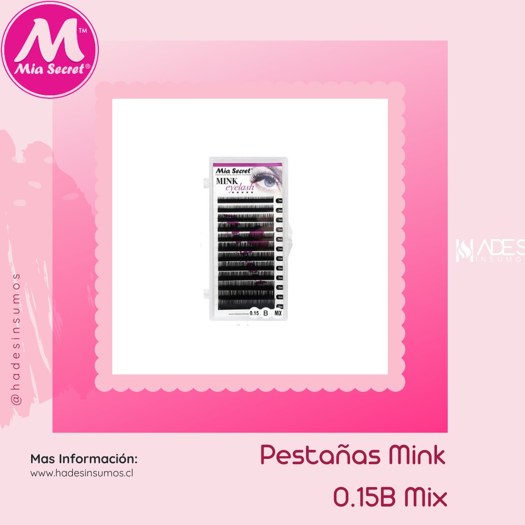 Blister Pestañas Mink - 0.15B Mix