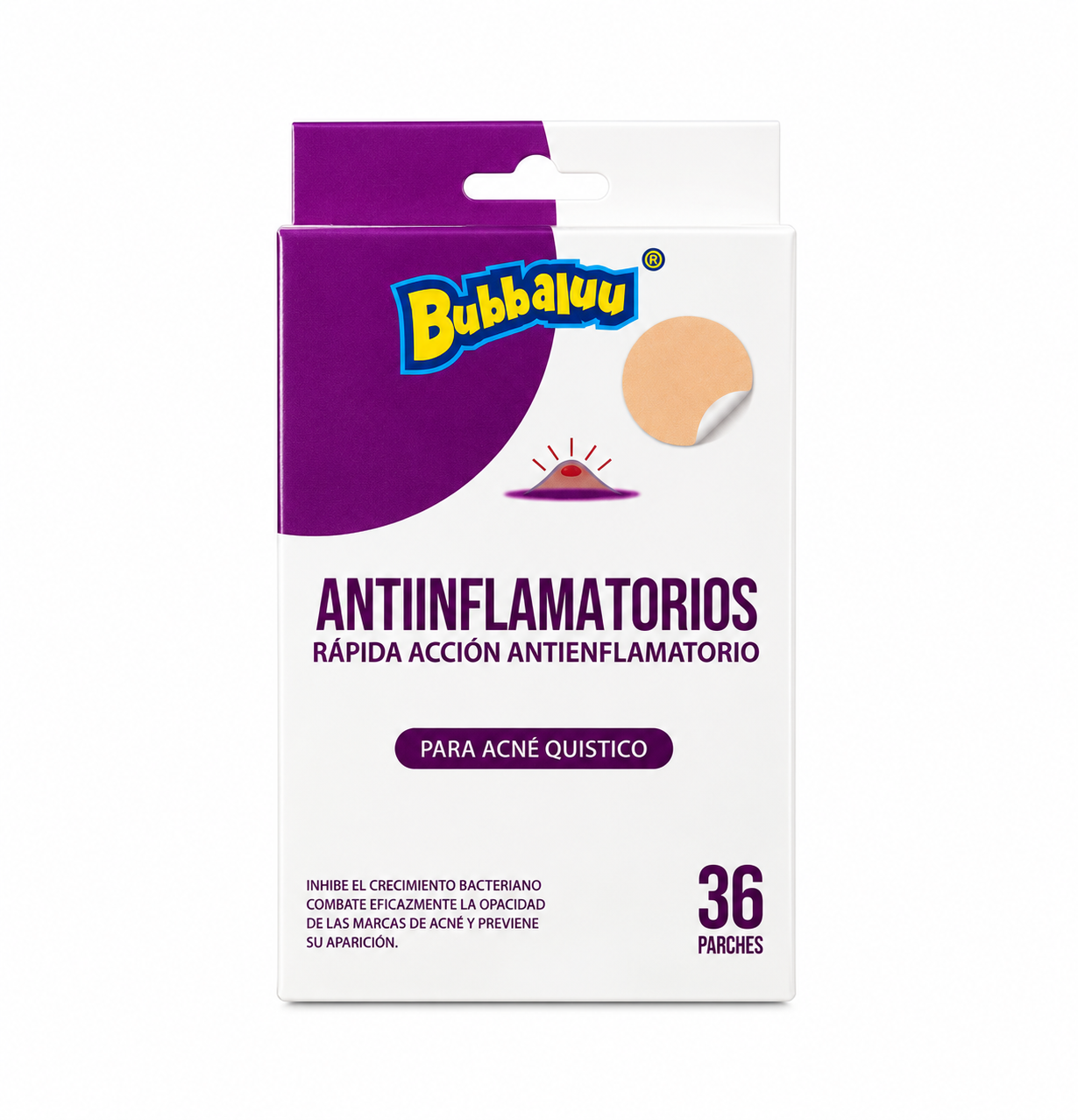 Parches Antiacné Bubbaluu Antiinflamatorios