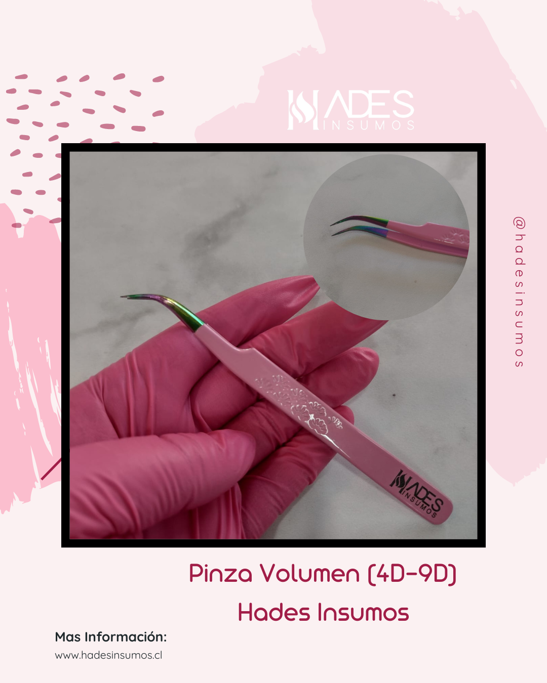 Pinza Volumen (4D-9D) - Hades Insumos
