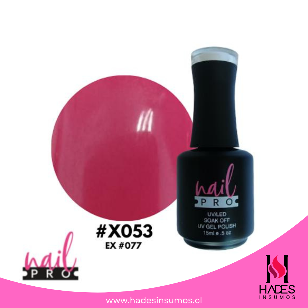 Esmalte Permanente - Fucsia #X053 (15ml) - Nail Pro