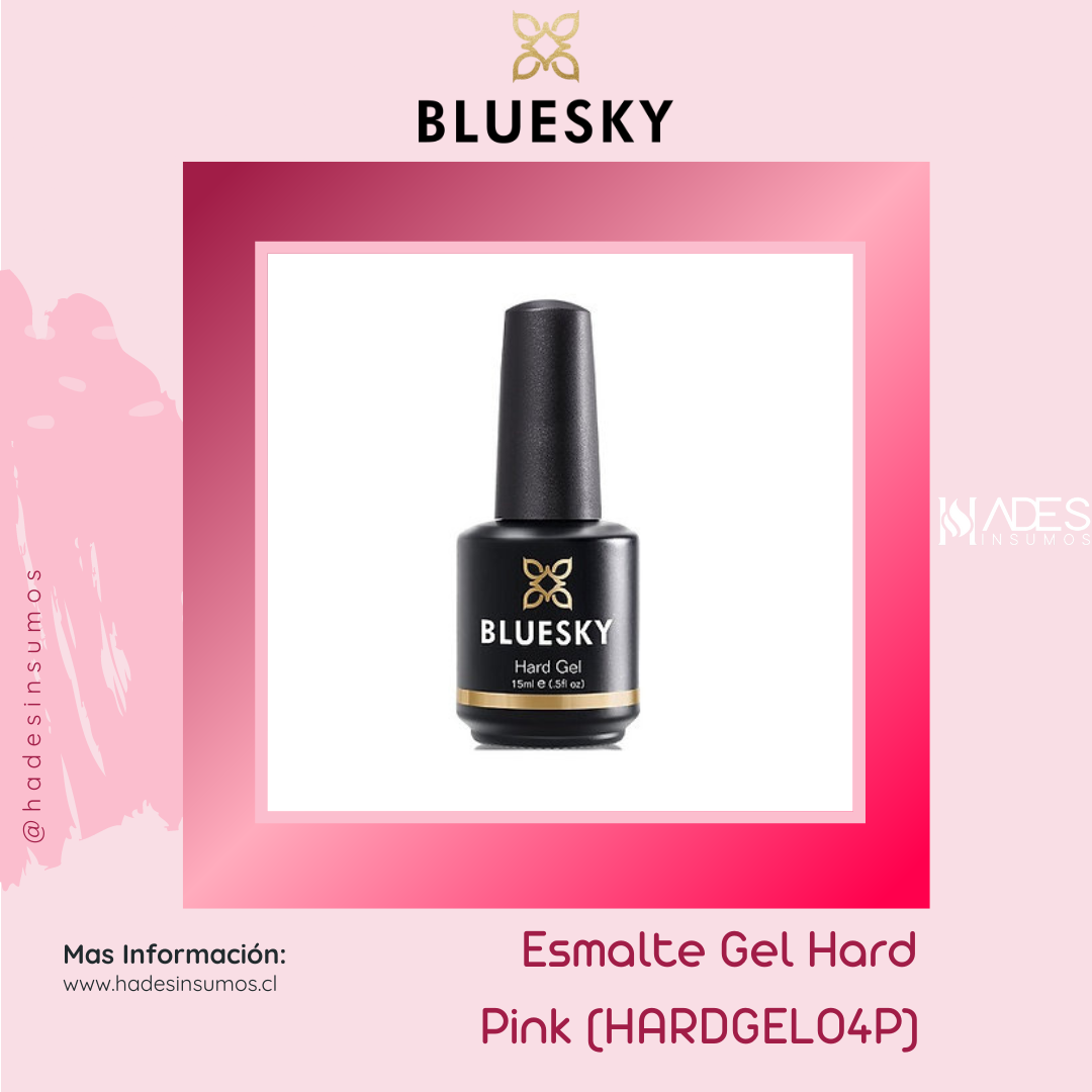 Esmalte Gel Hard (HARDGEL04P) - Pink (15ml) - Bluesky