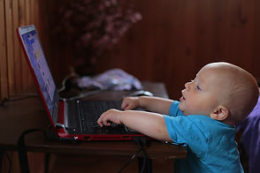 baby online taking baby massage course