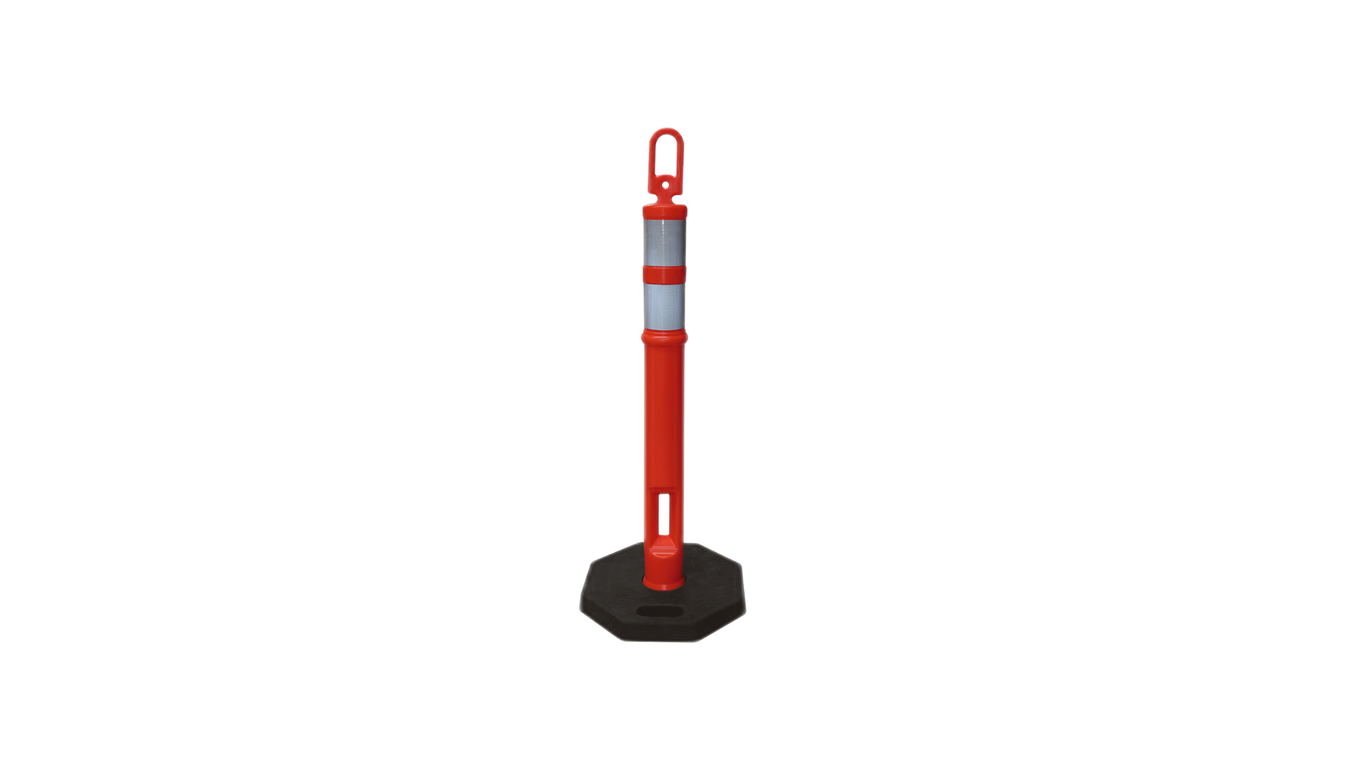Poste delimitador con base negra