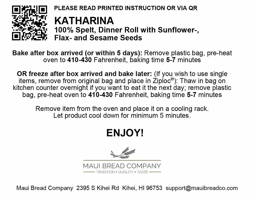 Thumbnail: Katharina (4ea) - spelt & seeds roll