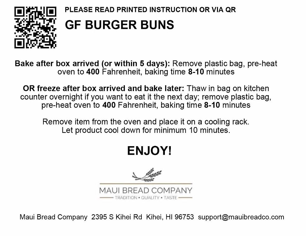 Thumbnail: GF Burger Buns (2 ea)