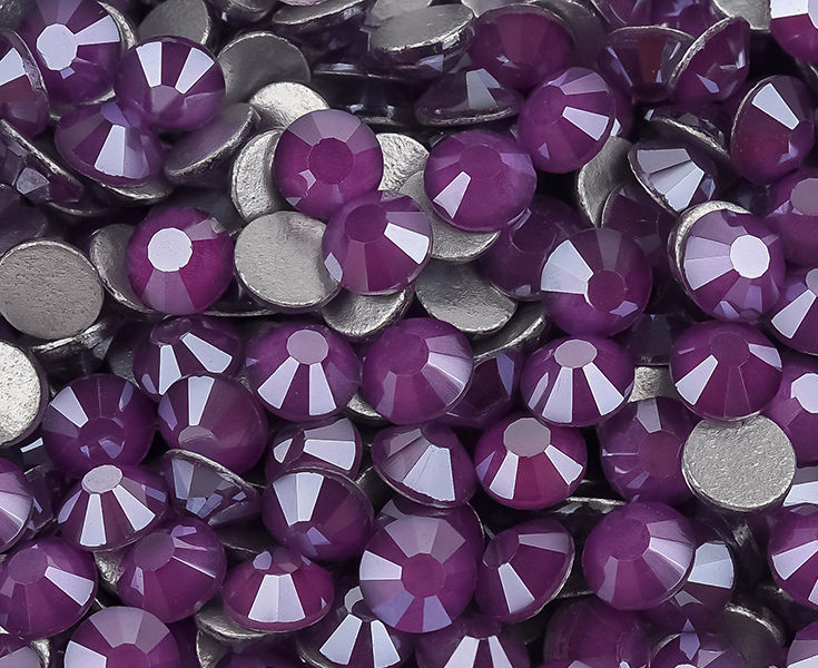 Thumbnail: 2024 New Violet Crystal Loose стразы Non Hot Fix Rhinestones Glass Strass 