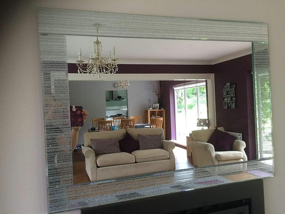 Frameless Large Bathroom Mirror with Bevelled Edge Round Real Mirrors 60 cm Circ
