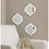 Thumbnail: Set Of 3 White Mirror Moroccan Inspired Design Arched Wall Mounted Mirror